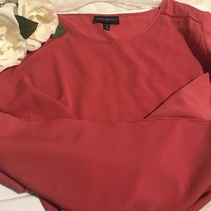 Lane Bryant ruffled shoulder shirt